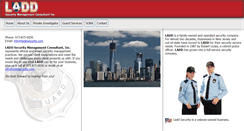 Desktop Screenshot of laddsecurity.com
